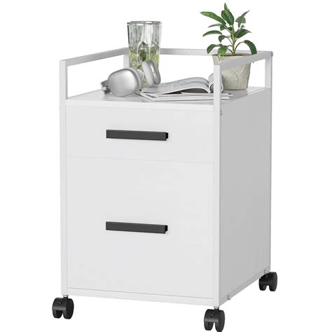 Fezibo Drawer Mobile File Cabinet Modern Nightstand Industrial