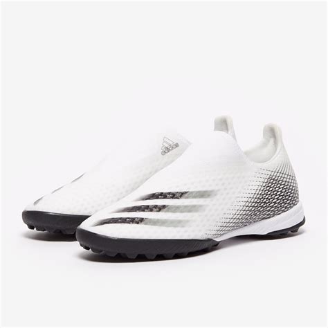 Adidas X Ghosted 3 Laceless Tf White Core Black Turf Trainer