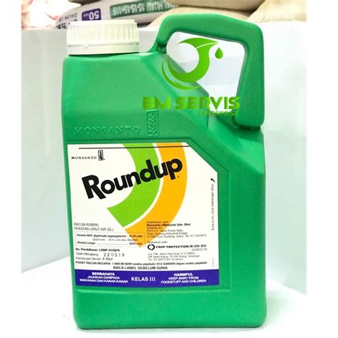 Herbicide Racun Rumpai Round Up 4L Shopee Malaysia