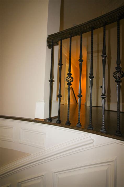 45inspiring Oak And Wrought Iron Balustrade In Stunning Residence Mclean Va 2210 Traditional