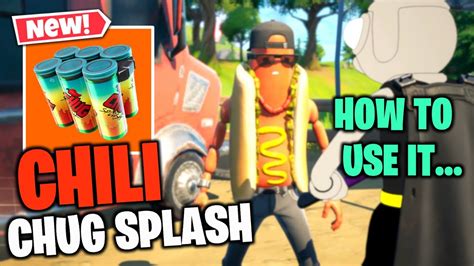 Memes In Fortnite New Chili Chug Splash In Season Youtube