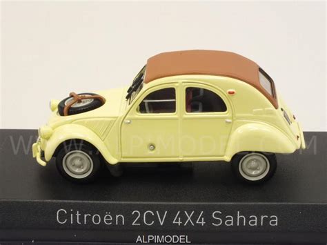 NOREV 150011 Citroen 2CV 4x4 Sahara 1961 Panama Yellow 1 43