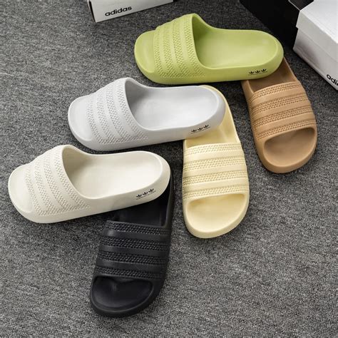 Mua Dép Adidas Adilette Ayoon Dép Quai Ngang AYoon slides Nam Nữ Hot Hàng Cao Su Mềm Êm