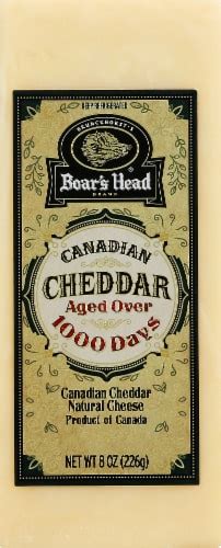 Boar’s Head Canadian Cheddar Cheese 8 Oz Kroger