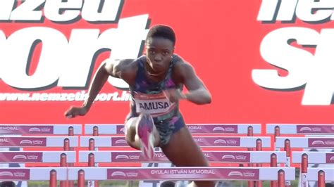 Tobi Amusan Runs To Win Continental Tour M Hurdles Youtube