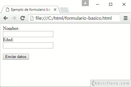 Formularios En Html Tutorial De Html Abrirllave