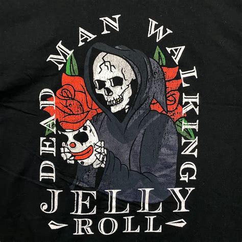 Rock T Shirt Jelly Roll Ballads of the Broken Dead Man Walking Tee L ...