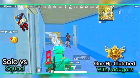 One Hp🔥clutched With Jadugars😲solo Vs Squad Full😤rush Gameplay In Pubg😲 Mobile Lite Abhi Gaming