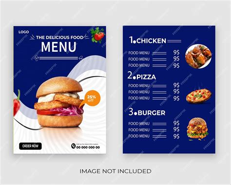 Premium Vector Free Vector Fast Food Restaurant Menu Template