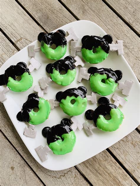 Mickey Mouse Frankenstein Doughnuts Recipe Popsugar Food Uk