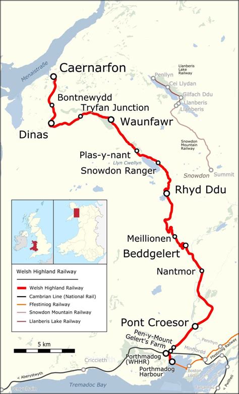 Welsh Highland Heritage Railway Map