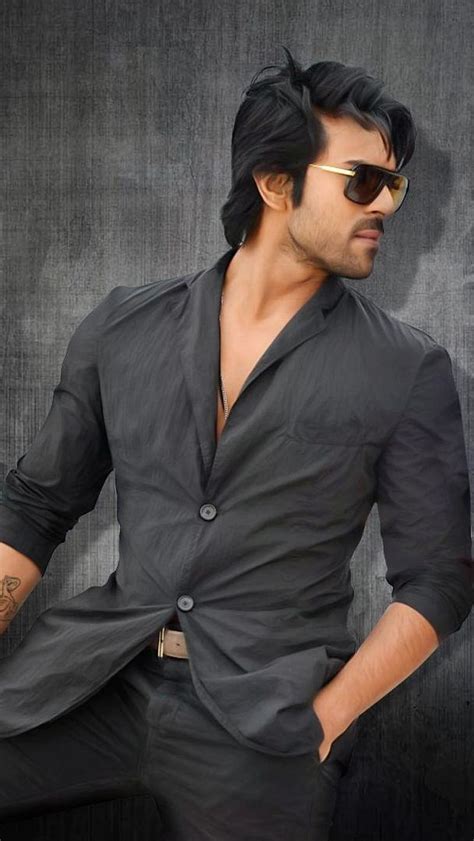 Ram Charan Ke Black Background Actor South Indian HD Phone