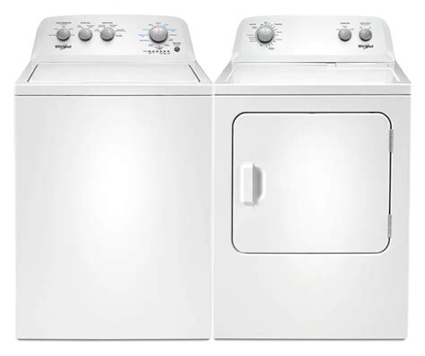 Whirlpool Top Load Washer And Electric Dryer Set In White The Home