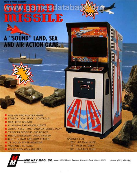 Missile X Guided Missile Arcade Games Database