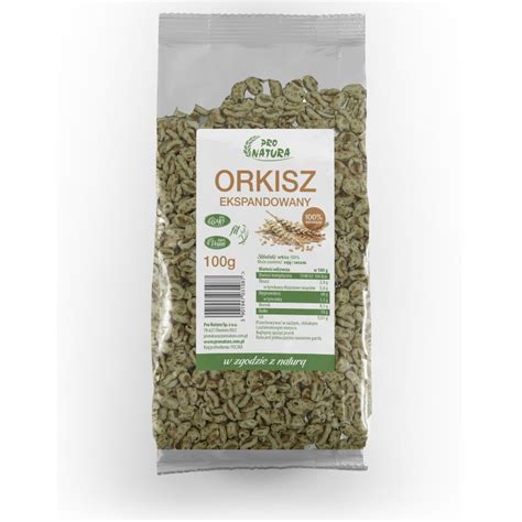 Orkisz Ekspandowany Opakowanie 100g Pro Natura