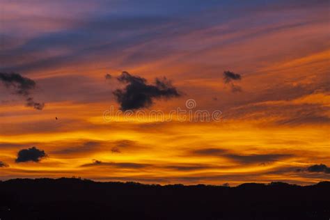 Dramatic Red Sky Stock Image Image Of Background Cloudy 105813283