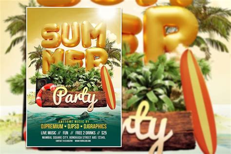 Summer Flyer Or Poster Template Graphic By Tebha Workspace · Creative