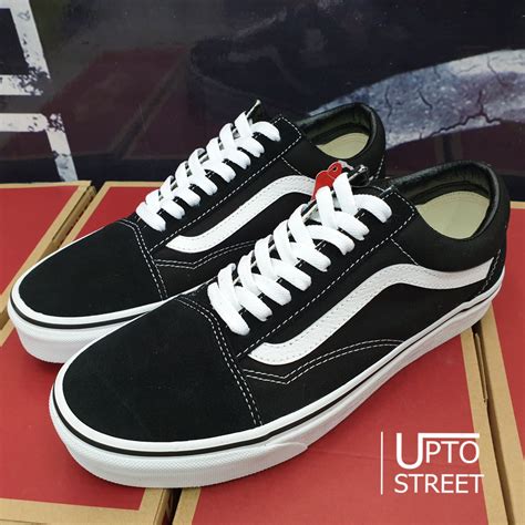 รองเท้า Vans Old Skool Black White สีดำ ของแท้ Uptostreet