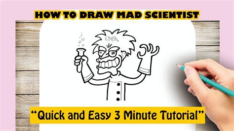 Mad Scientist Cartoon Drawing