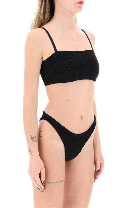 Hunza G Gigi Bikini Set In Black Lyst