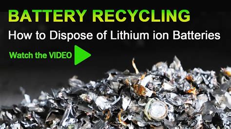 Battery Recycling How To Dispose Of Lithium Ion Batteries YouTube