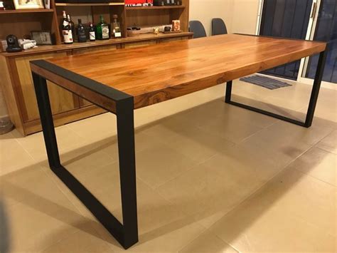 Mesa Industrial De Polin De Madera De Teka En Mercado Libre