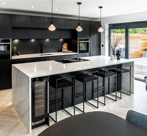 Monochrome Style Kitchen Classic Combination Black And White Kitchen