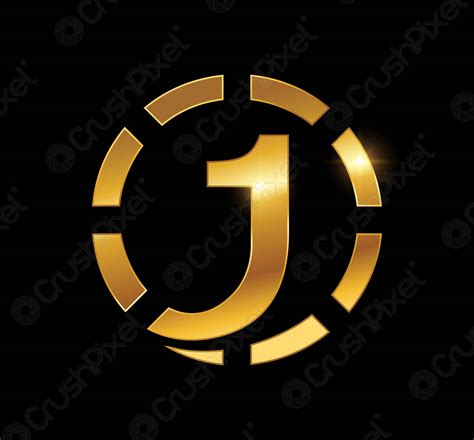 Golden Number One Logo Vector Icon - stock vector 5827684 | Crushpixel