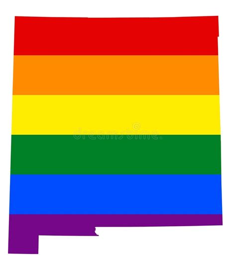 LGBT Flag Map Vector Rainbow Map In Colors Of LGBT Lesbian Gay Bisexual And Transgender