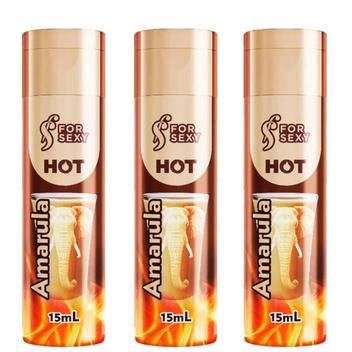 Kit Gel Hot Comest Vel De Amarula Saboroso Ml Forsexy For Sexy Cosm Ticos Sexuais