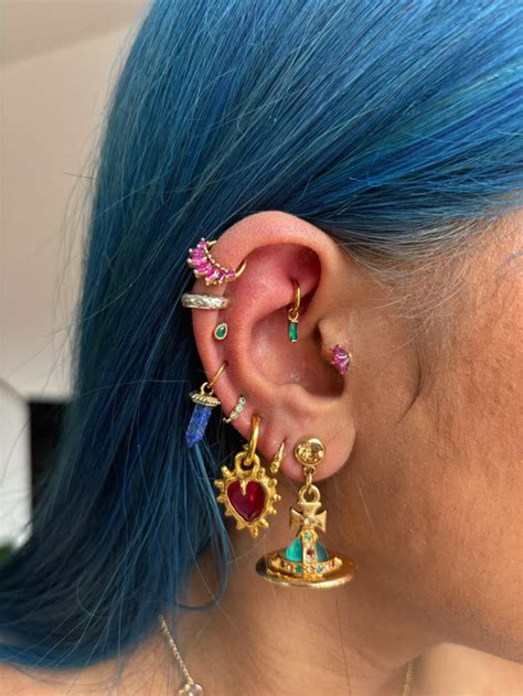 Both ears pierced ideas | Crazy ear piercings, Funky piercings