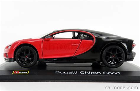 Burago Bu Scale Bugatti Chiron Sport N Red Black