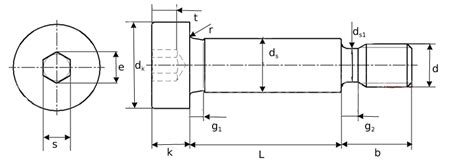 Iso Specifications Hex Socket Head Shoulder Screws