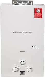 EODSAD 10L Hot Water Heater LPG Propane Gas Tankless Instant Water Boiler W Shower 20KW 2 64 GPM