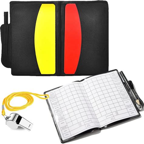 Loiisgy Sports Referee Card Set Red Yellow Cards And Coach Referee