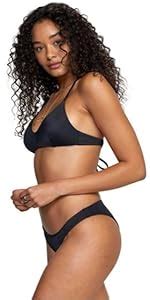 Amazon Rvca Women S Standard Rowan French Cut Skimpy Bikini Bottom Clothing Shoes Jewelry