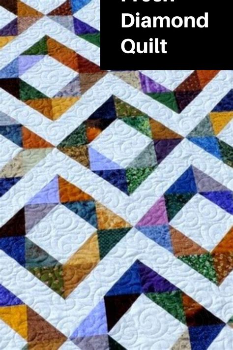 Tessellating Diamonds Quilt Pattern Free The Bright Colors And