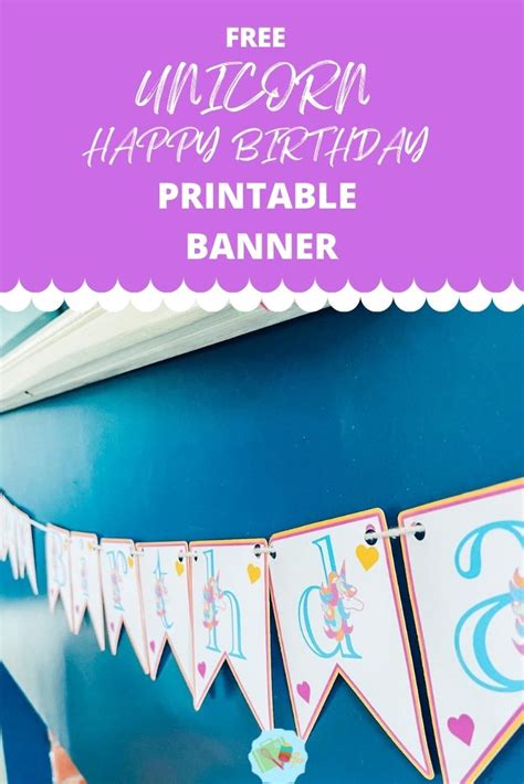 Birthday Banner Template Diy