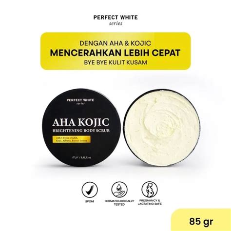 Perfect White Aha Kojic Brightening Body Scrub G Lazada Indonesia