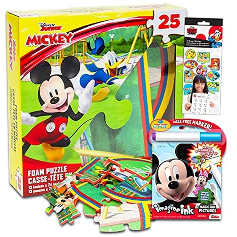 25-Piece Mickey Mouse Clubhouse Puzzle Bundle - Foam Floor Puzzle with ...