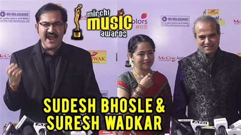 Suresh Wadkar Sudesh Bhosale At Mirchi Music Award Marathi Omkar