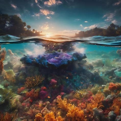 Premium AI Image Transcendent Inks A Mesmerizing Dive Into The World