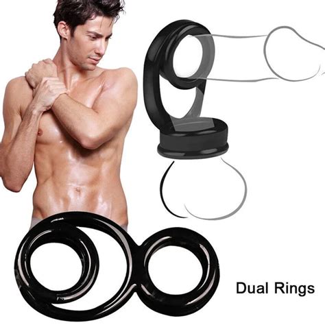Man Gay Penis Enhancing Cock Balls Testicles Soft Stretchy Ring Adults Eur