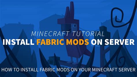 How To Install Fabric Mods On Your Minecraft Server Youtube