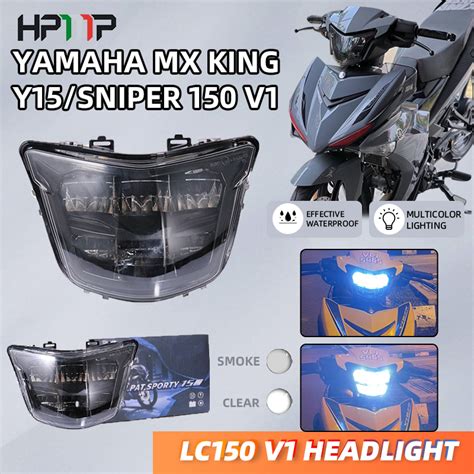 Zhi Pat LED Head Lamp Smoke Clear LED Headlight Play Plug YAMAHA Lc150