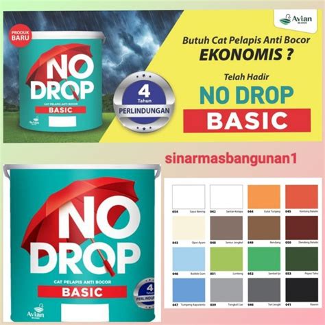 Jual No Drop Basic Cat Pelapis Anti Bocor No Drop Bacic Ekonomis