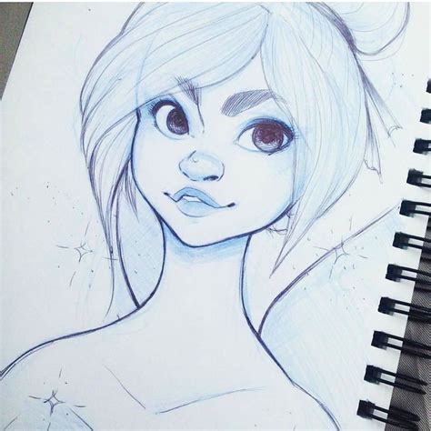 Tinker Bell Sketch Ball Point Pen And Blue Sketch Pencils Tinkerbell