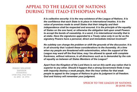 Haile Selassie Appeal To The League Of Nations By History Explorer On Deviantart