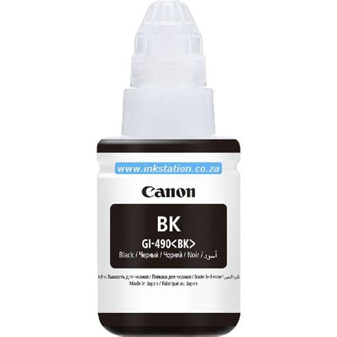 Original Canon 490 Black Ink Bottle Gi 490 Bk Ink Station