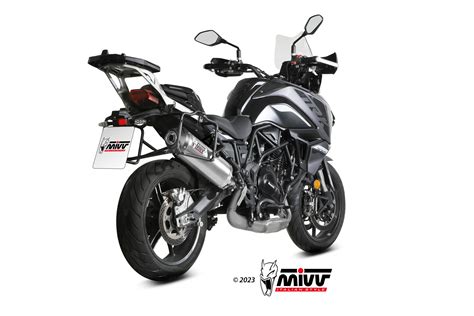 Scarico Benelli Trk X Mivv Oval Inox Con Coppa Carbonio E